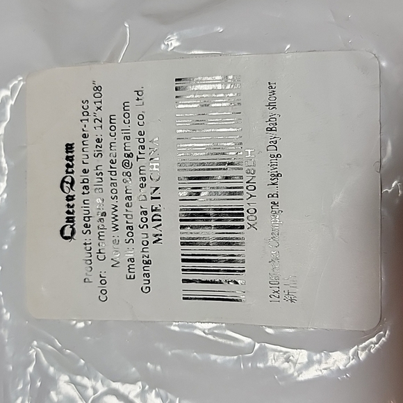 Set of two Queen Dream Sequin Table Runners (12"x108") and one 12"x72" and 1EUC - Picture 3 of 6